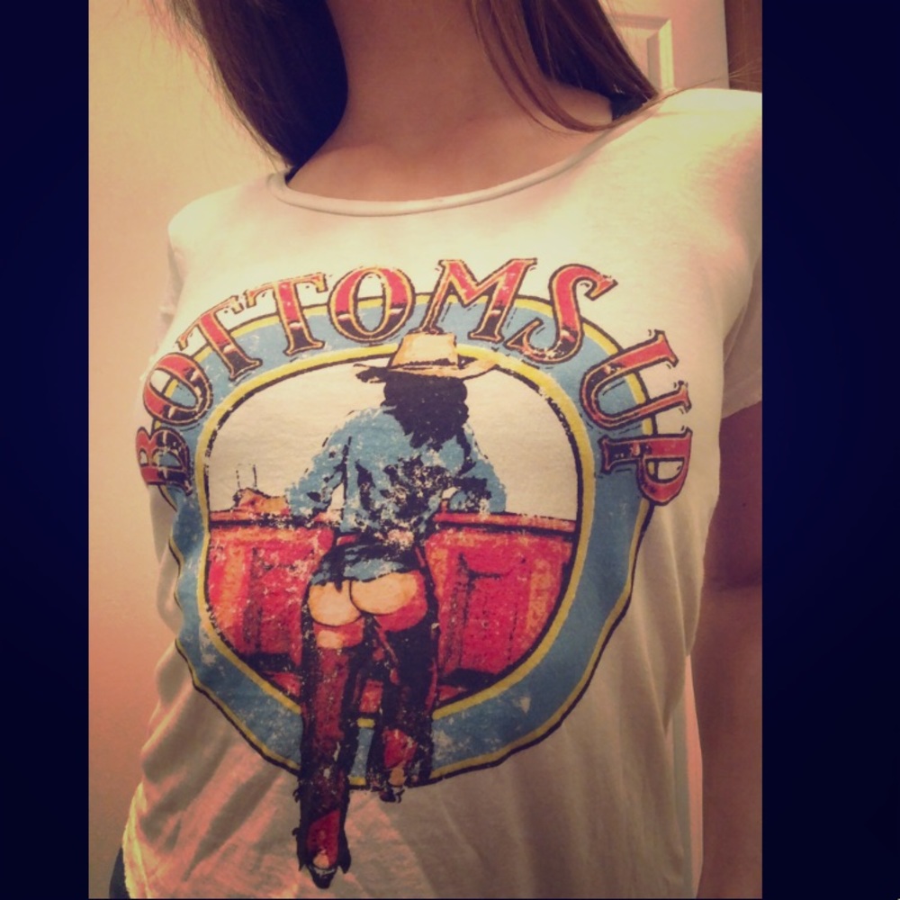 Vintage, Midnight Rider, Bottoms Up T-Shirt